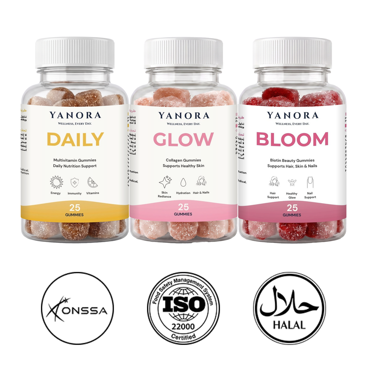 Pack Éclat (Vitamines · Collagène · Cheveux & ongles)